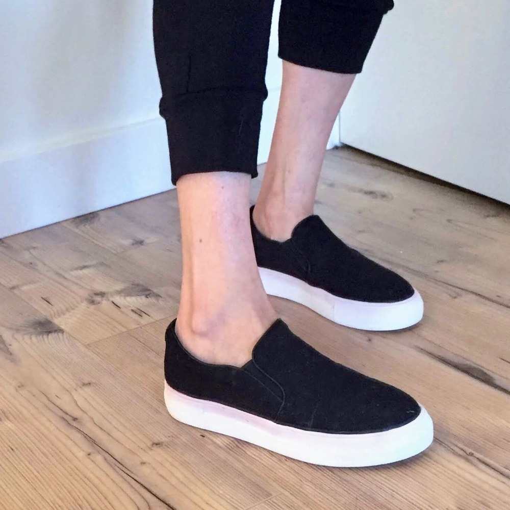 Black Slip On Sneakers